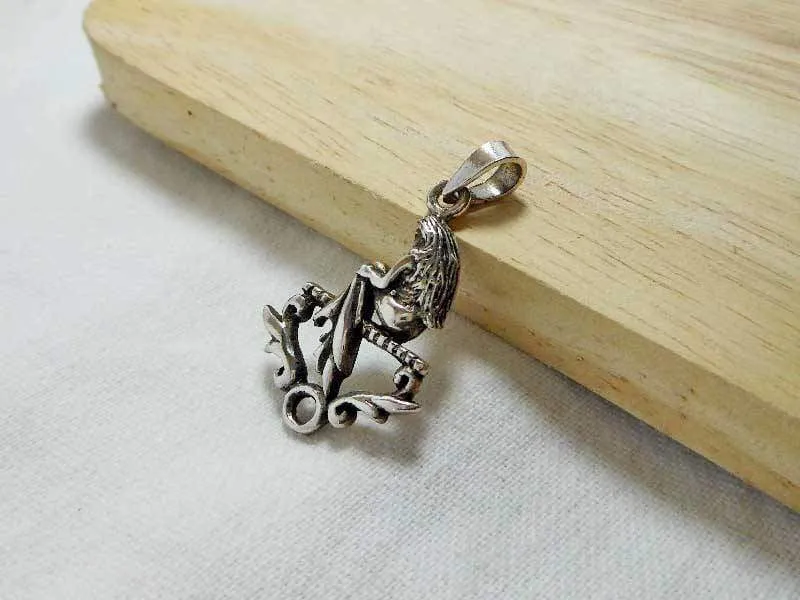 Delightful Handcraft Sterling Silver Virgo Star Sign Charm,Virgo Charm,Virgo Zodiac Charm,Birth Sign Charm,Birthday Gifts,Personalized Gifts