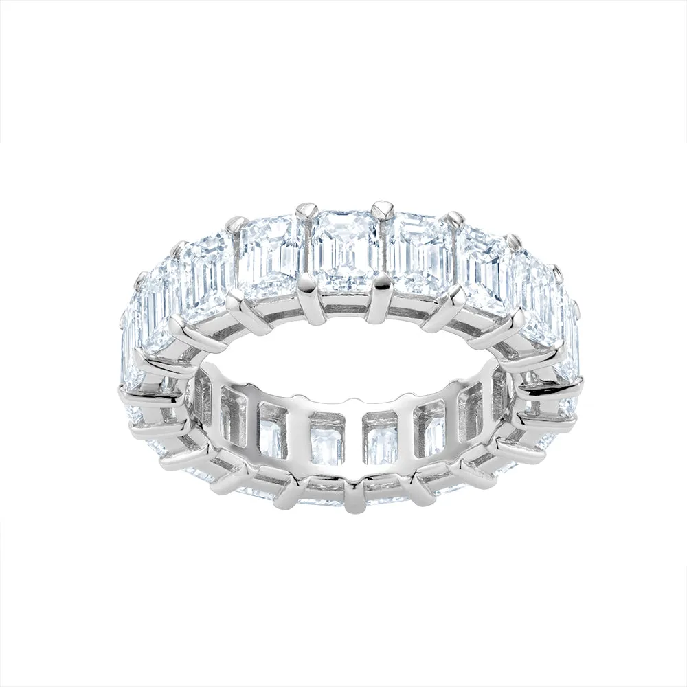 Diamond Emerald Cut Eternity Band