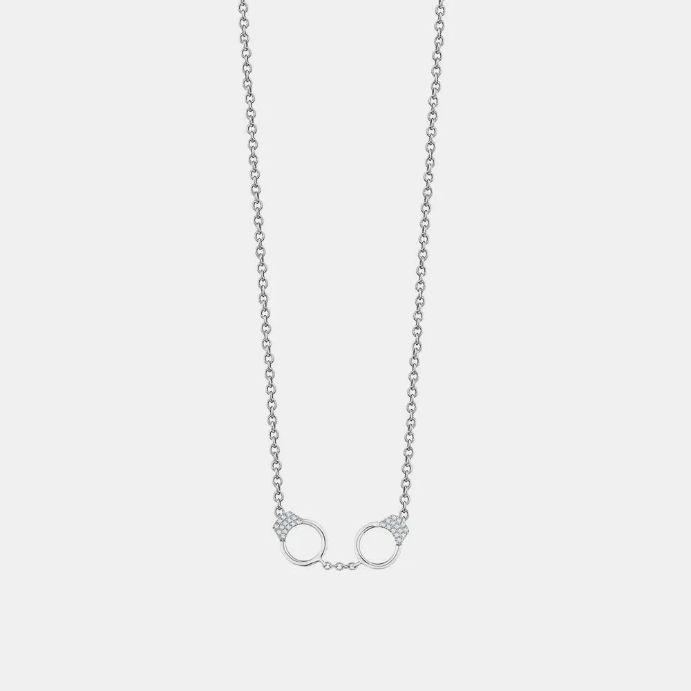 Diamond Handcuff Necklace