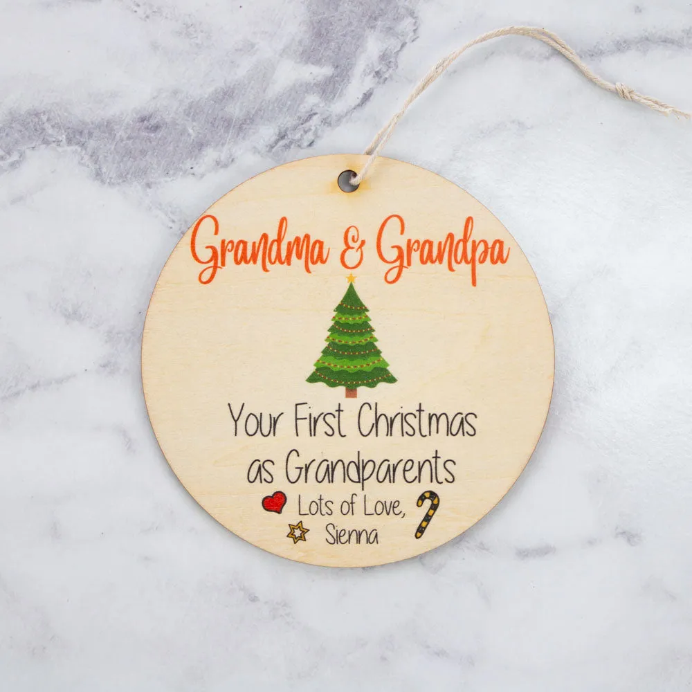 Disc - Your First Christmas As - Custom Name