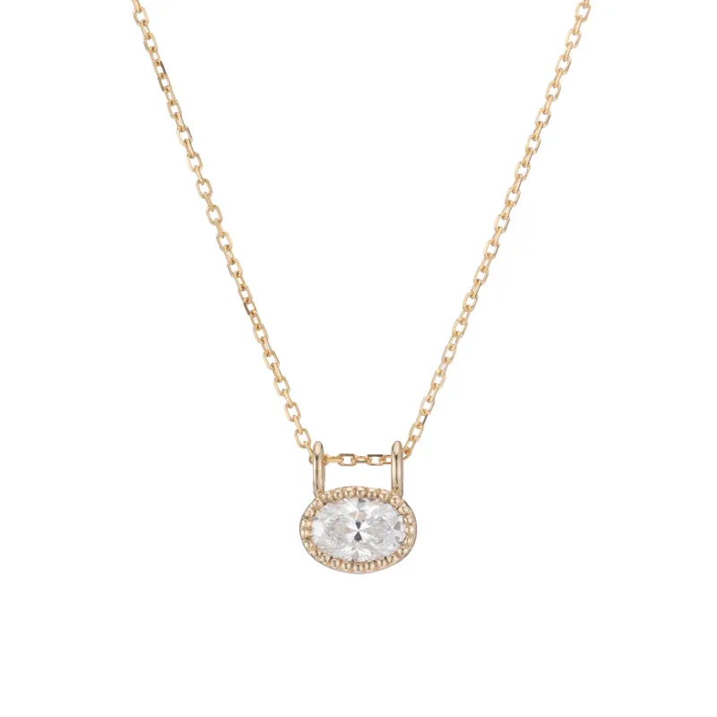 East West Diamond Necklace