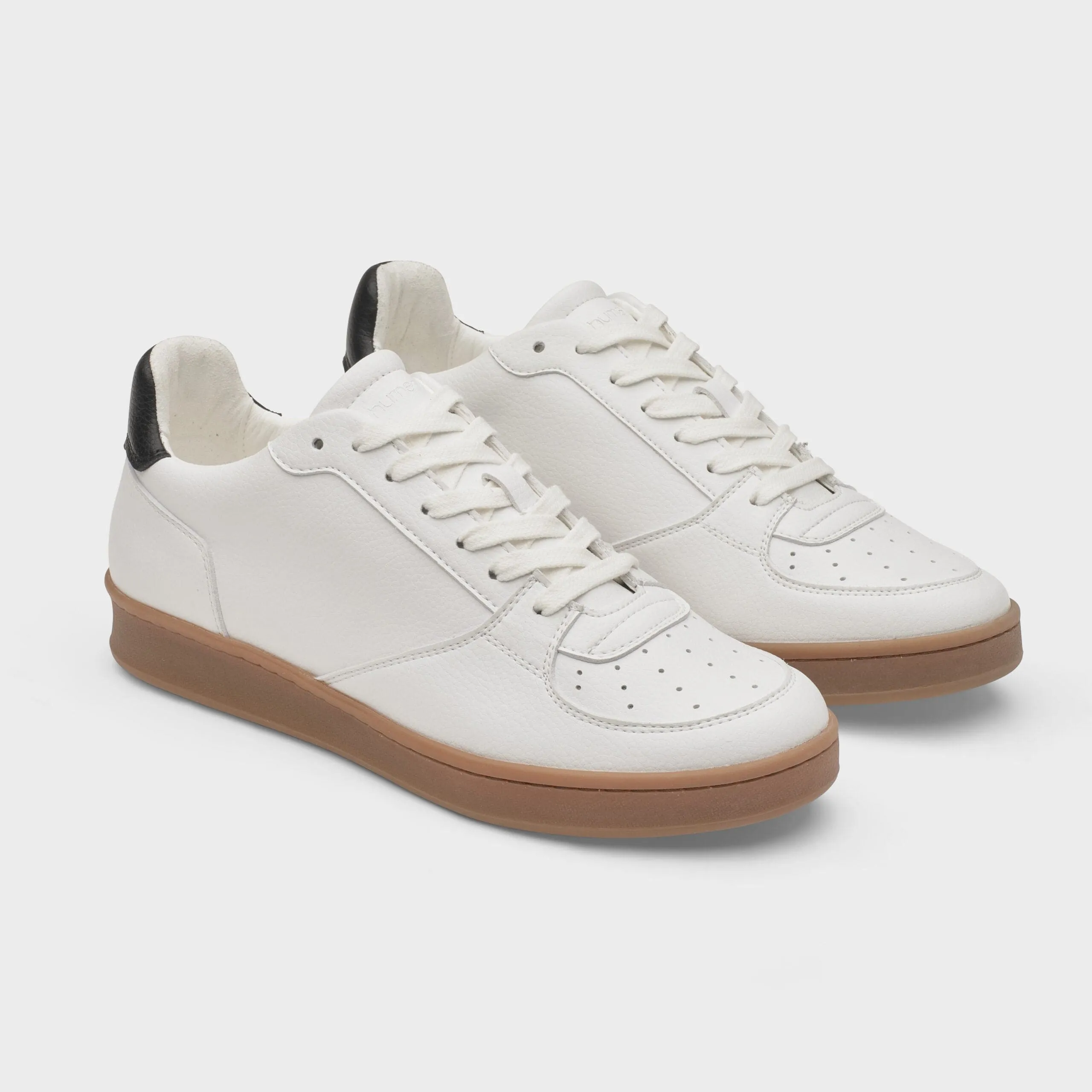 Eden V3 Sustainable Vegan Leather Unisex Trainer | White &  Black