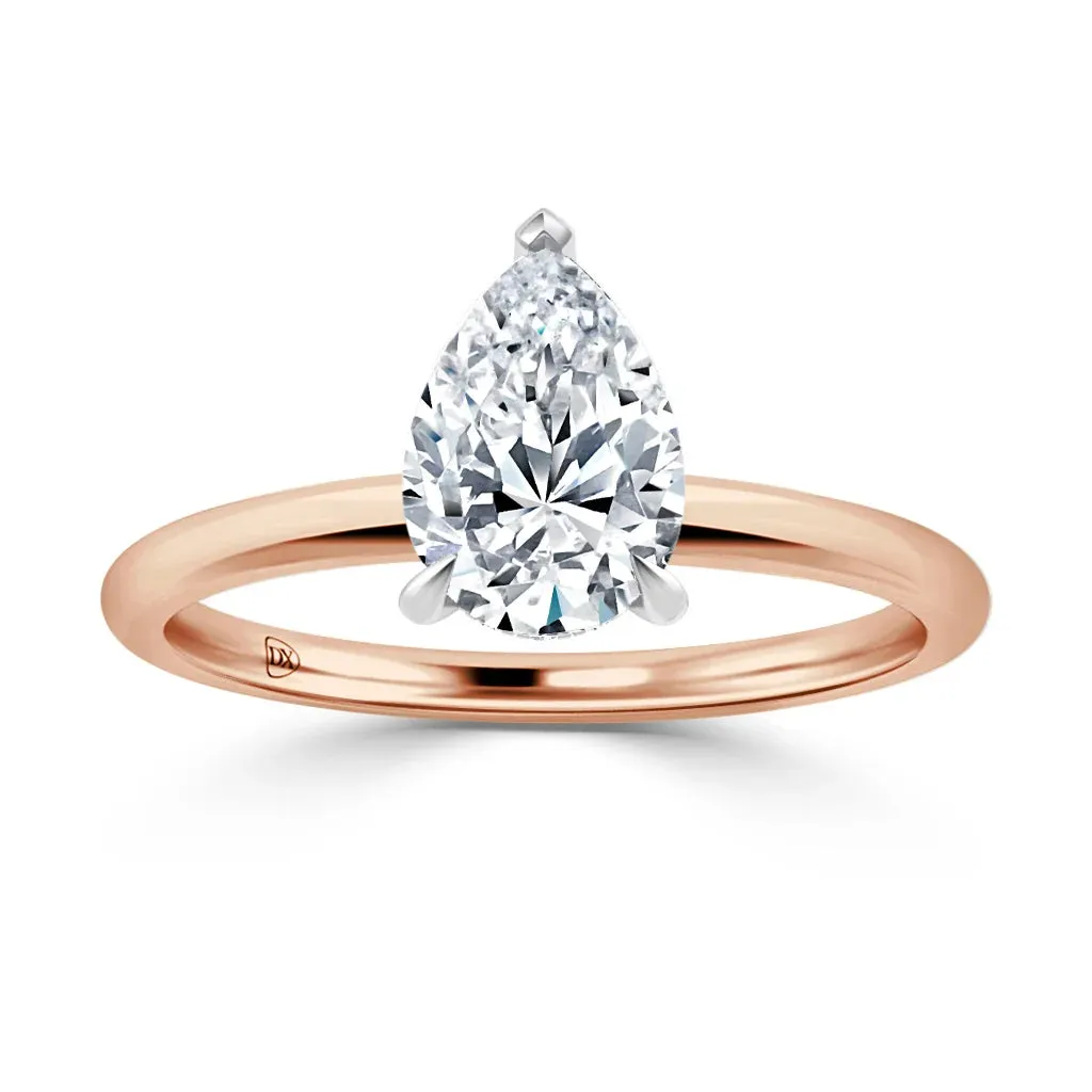 Edith - 18ct Rose Gold - Pear