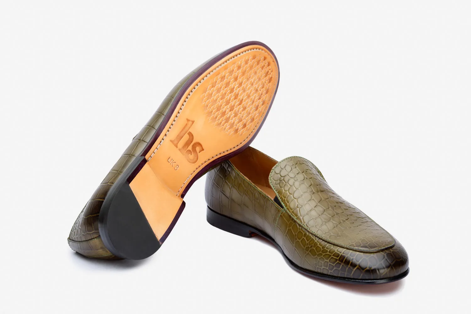 Elasticated Croc Print Slipon