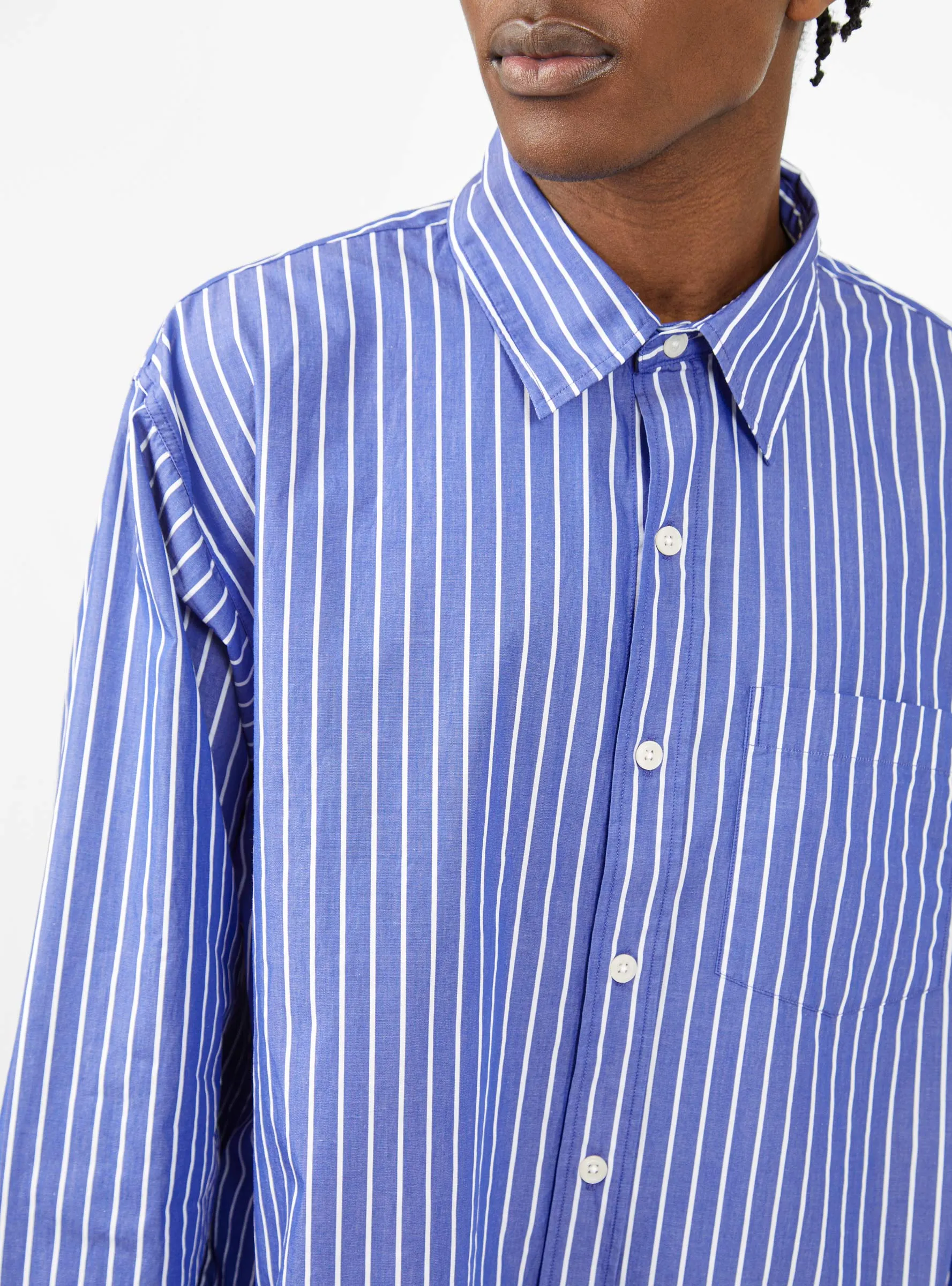 Executive Shirt Blue & White Stripe