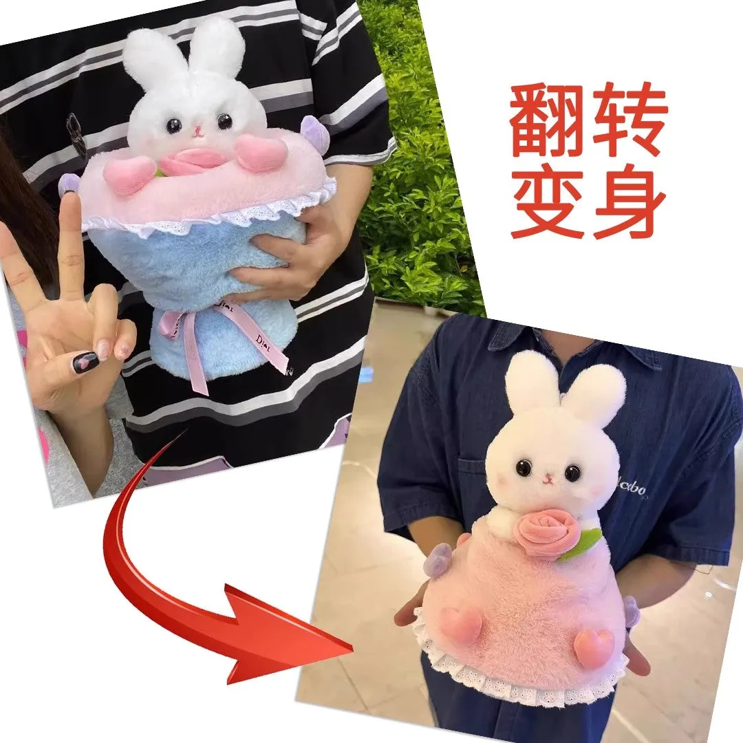 Flower Bunny Hold Pillow PN6124