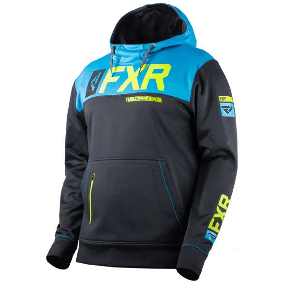 FXR Helium Tech Pullover Hoodie Black Blue