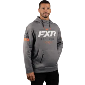 FXR Men's Race Division Tech Pullover Fleece Grey Heather/Orange