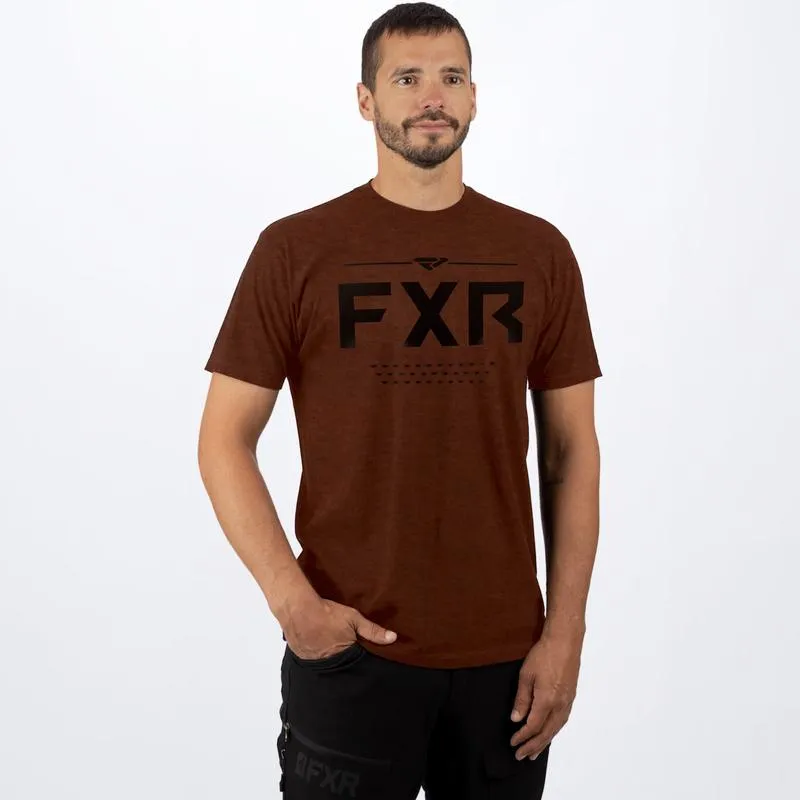 FXR Men's Victory Tech Tee Rust Heather/Grey