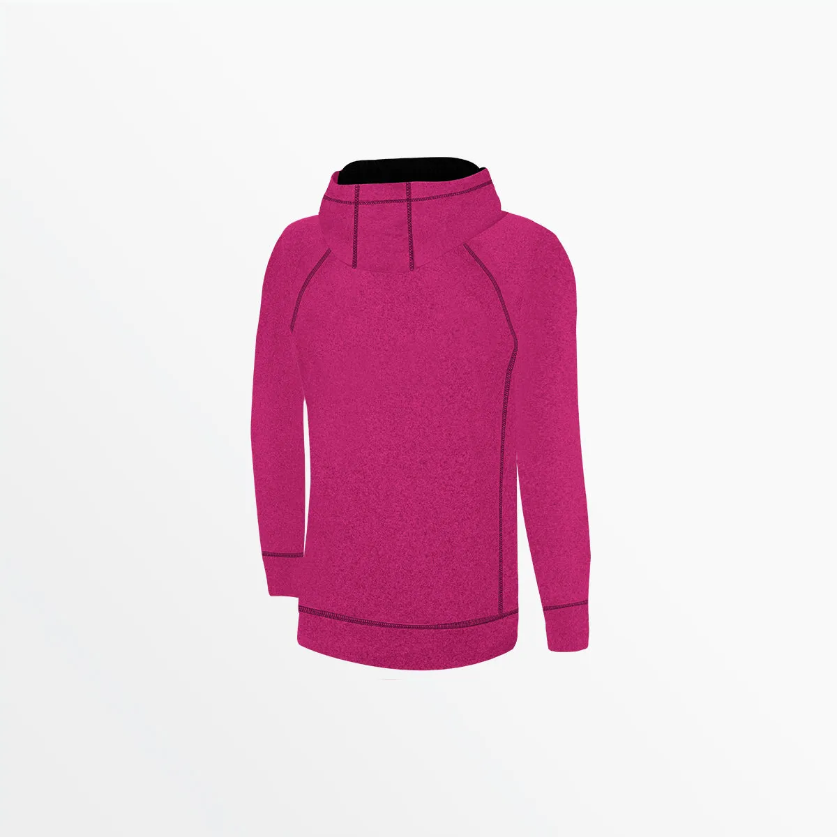 GIRL'S ESSENTIAL HEATHER ZIP UP HOODIE