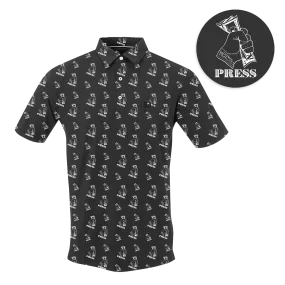 Golf Press Men's Polo Black