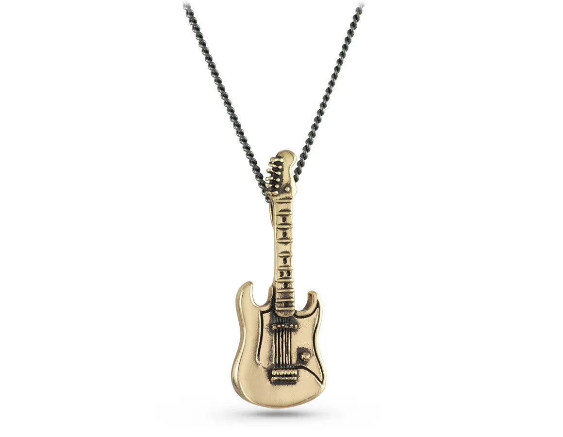 Guitar Necklace - Bronze