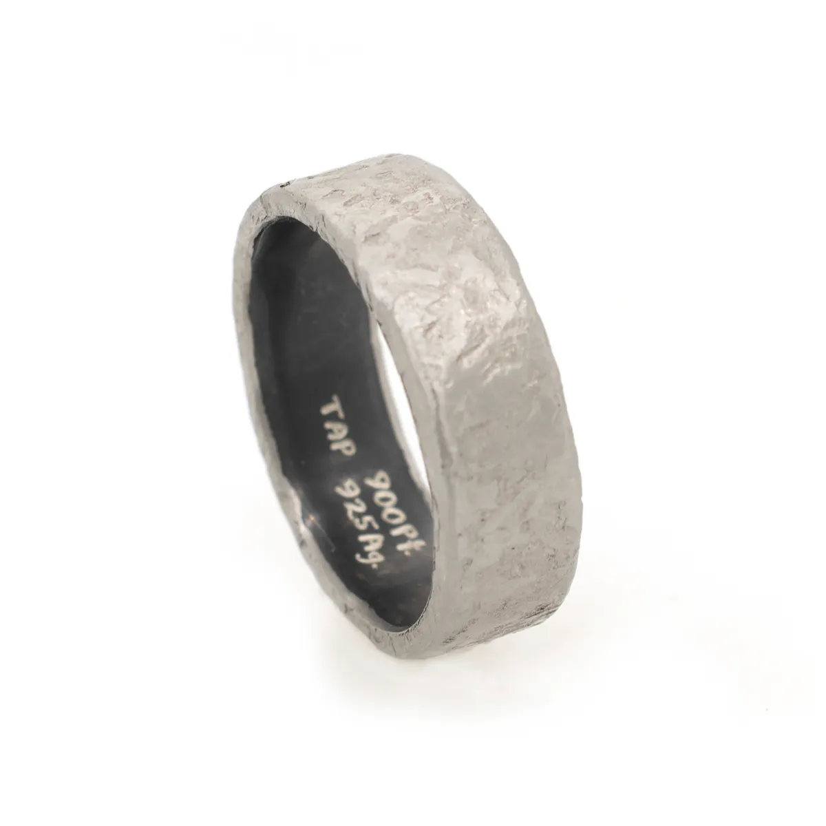 Hammered Band, Platinum Wrap