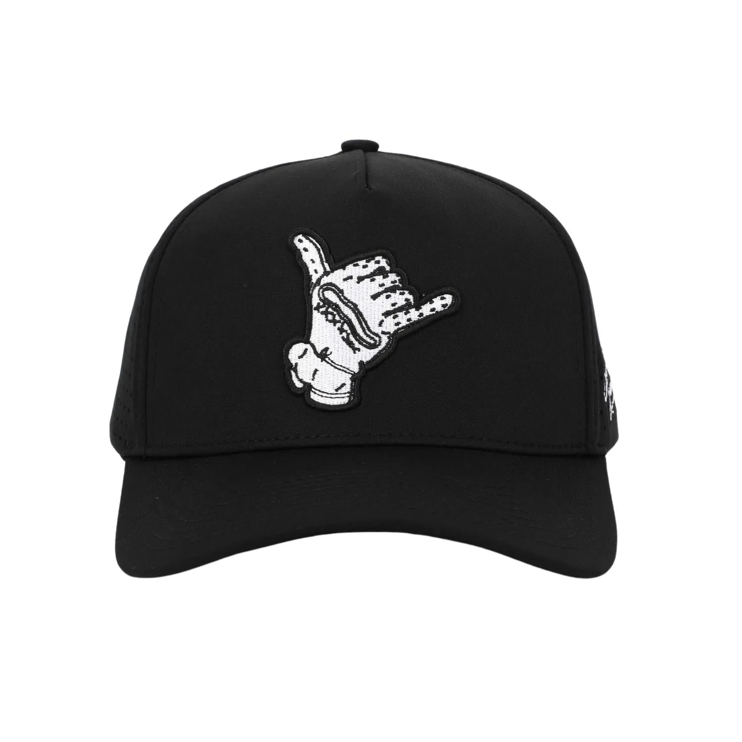 Hang Loose Snapback Hat - Black