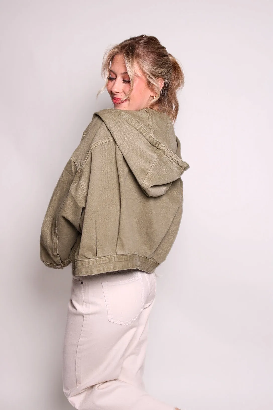 Happier Than Ever Olive Jacket