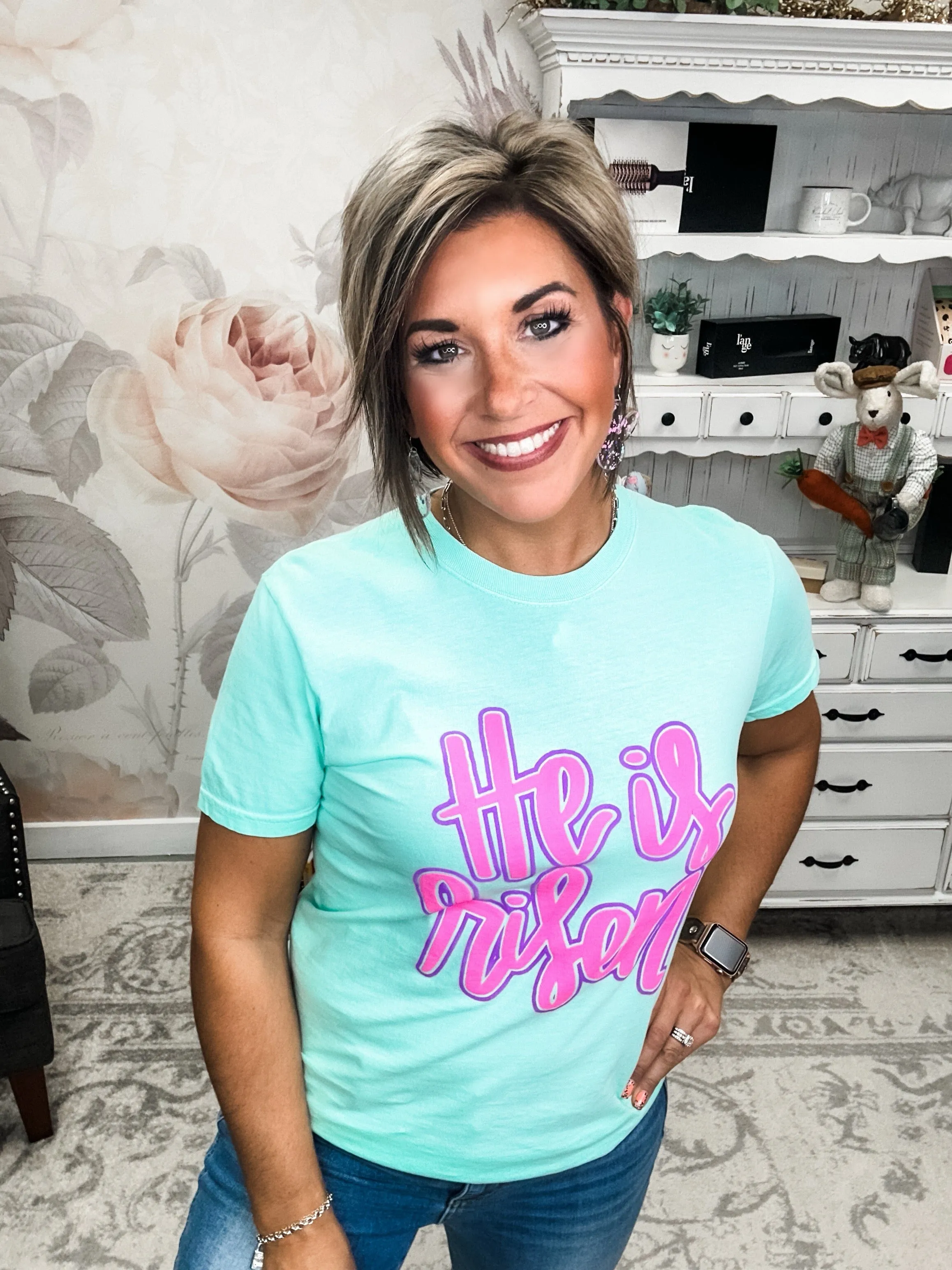 He Is Risen Graphic Tee