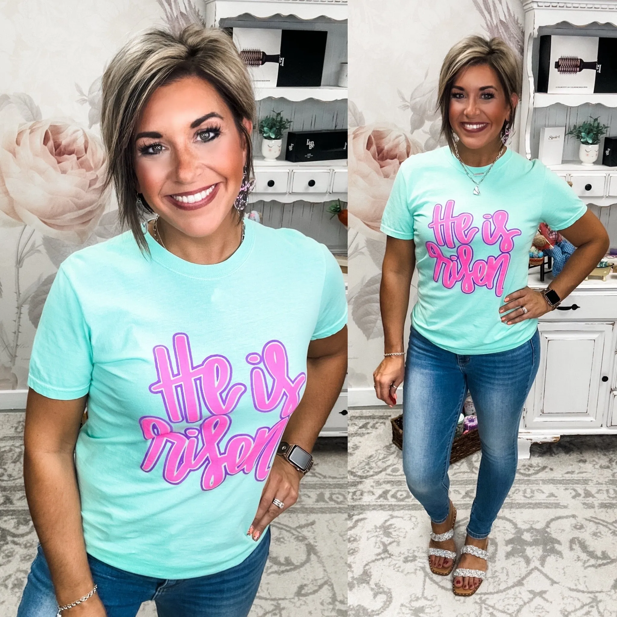 He Is Risen Graphic Tee