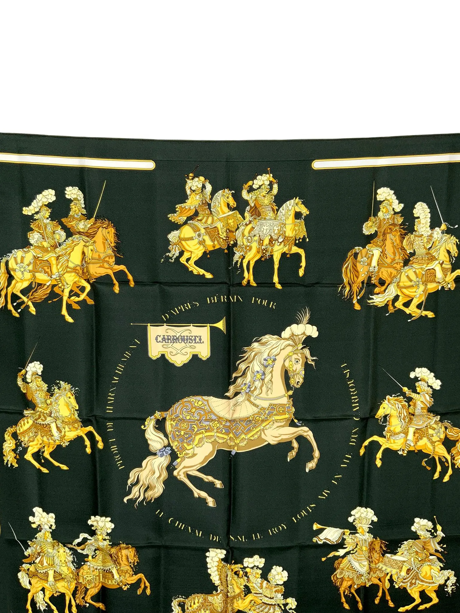 Hermes Carrousel Silk Scarf 90