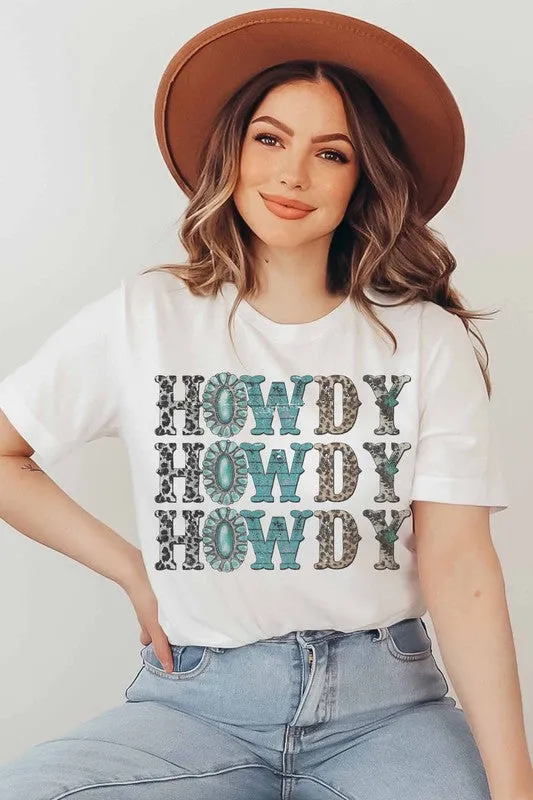 HOWDY LEOPARD GRAPHIC TEE PLUS SIZE