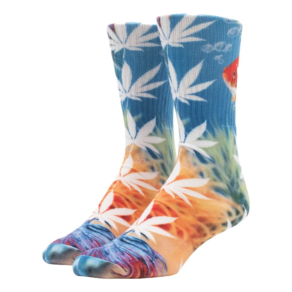 HUF SUBMERGED DIGITAL PL SOCK-BLUE