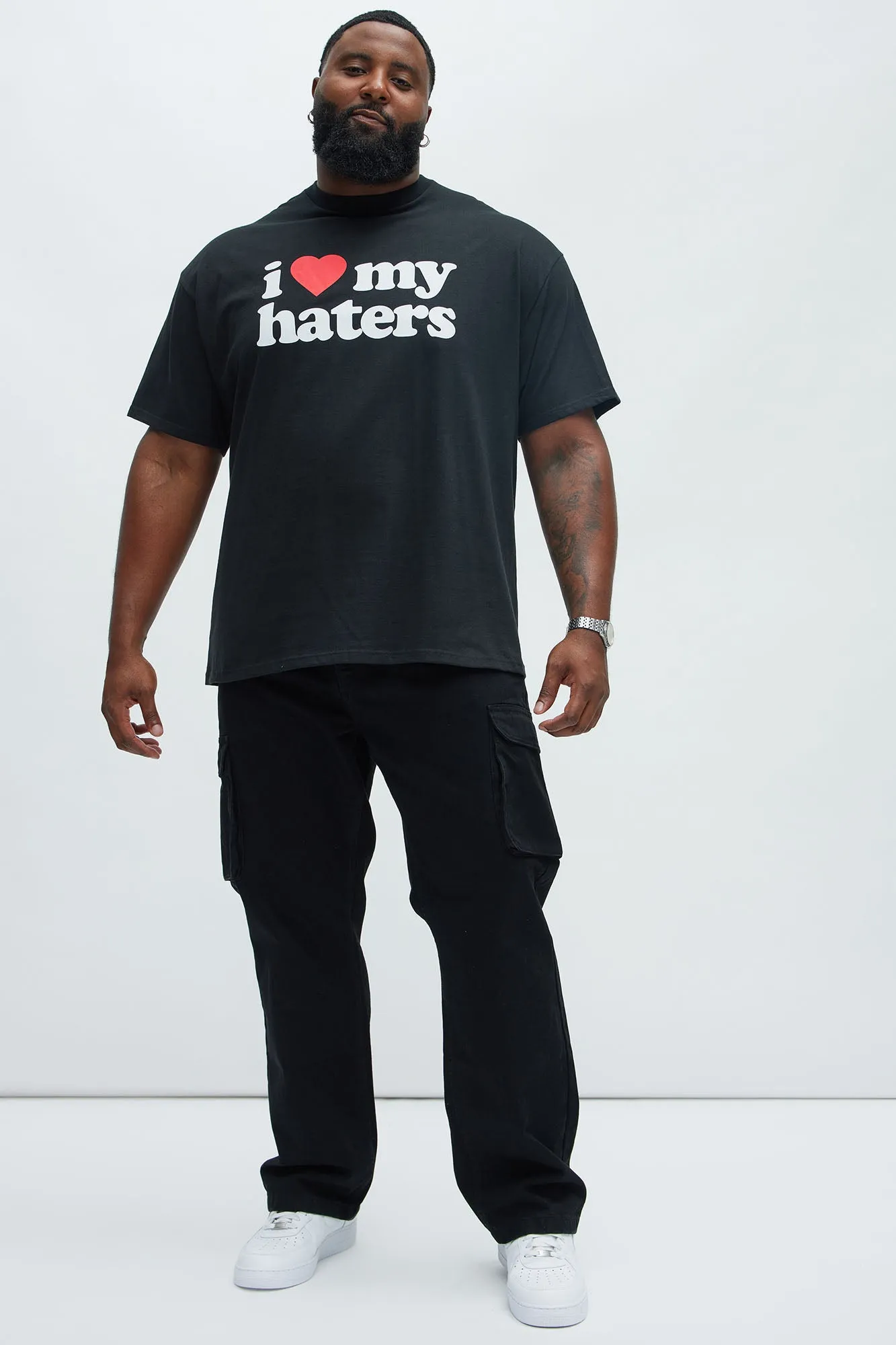 I Love My Haters Short Sleeve Tee - Black