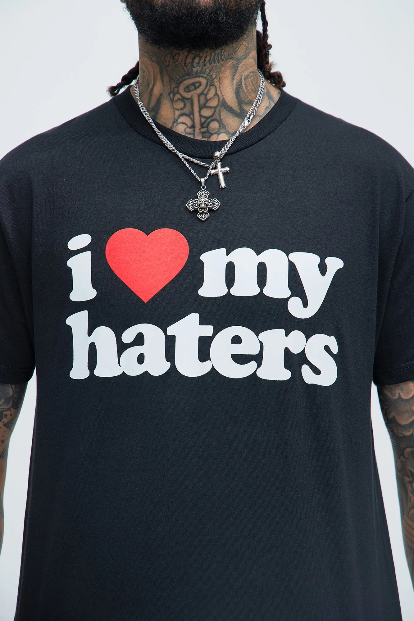 I Love My Haters Short Sleeve Tee - Black