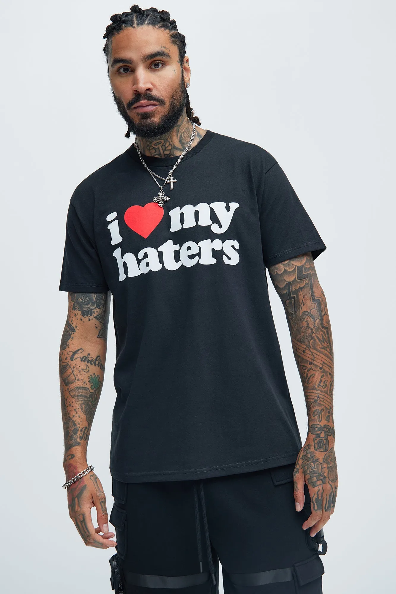 I Love My Haters Short Sleeve Tee - Black