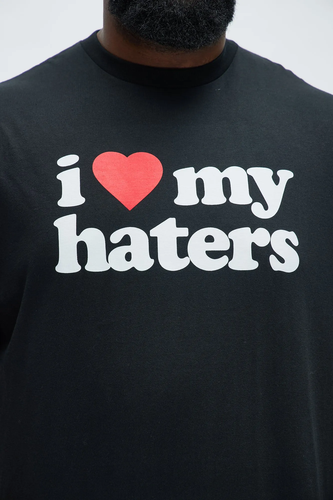 I Love My Haters Short Sleeve Tee - Black