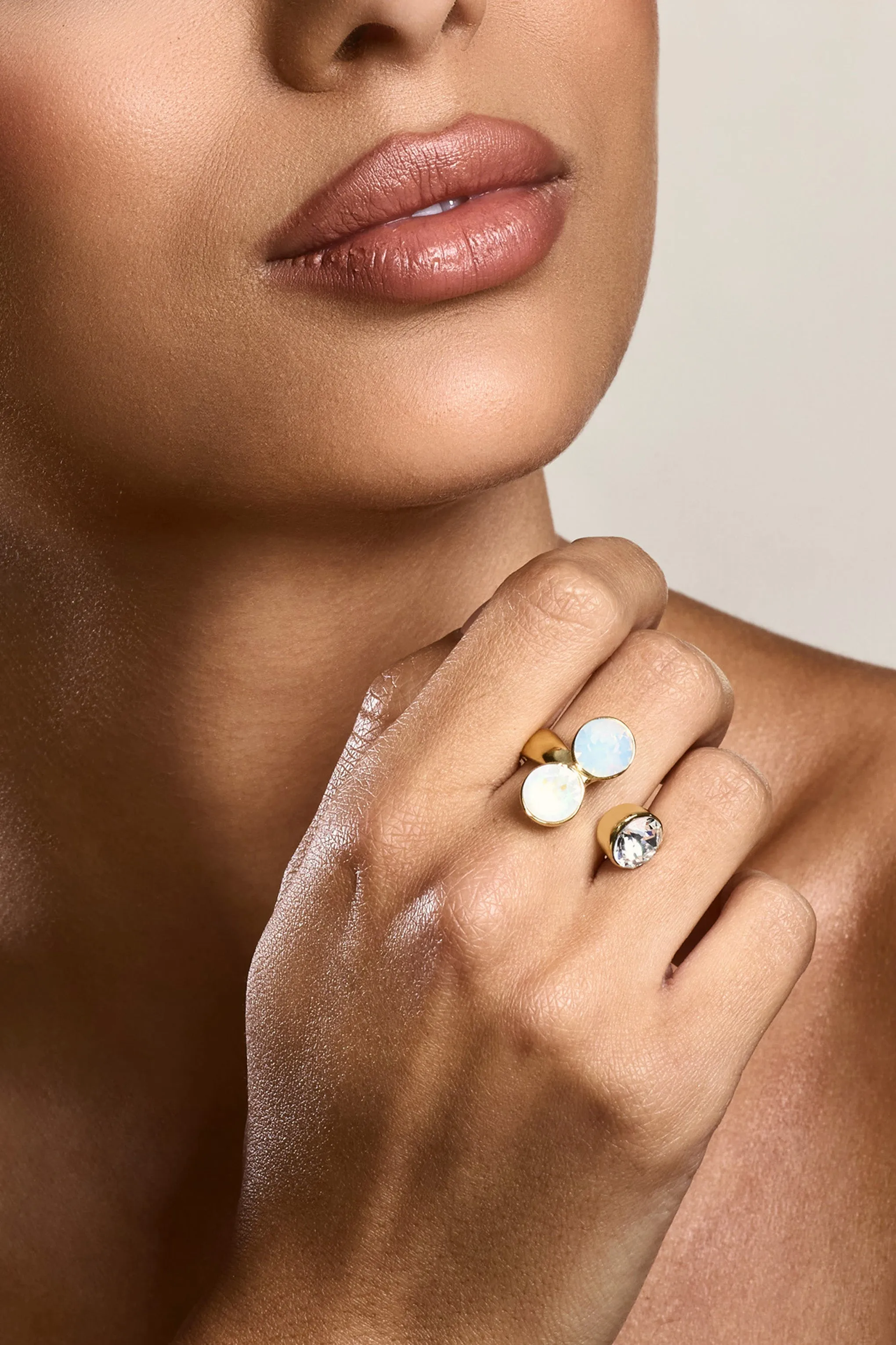 Imara | Gold Stone Wrap Ring