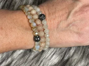 Ivory & Black Bracelet Stack