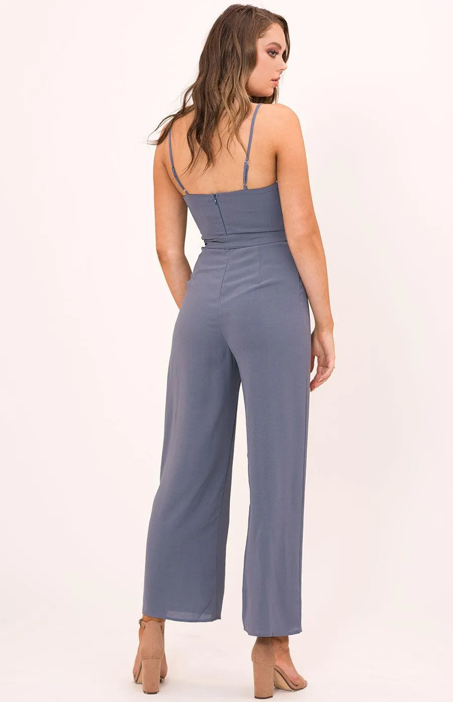 Jennie Jumpsuit In Greyblue