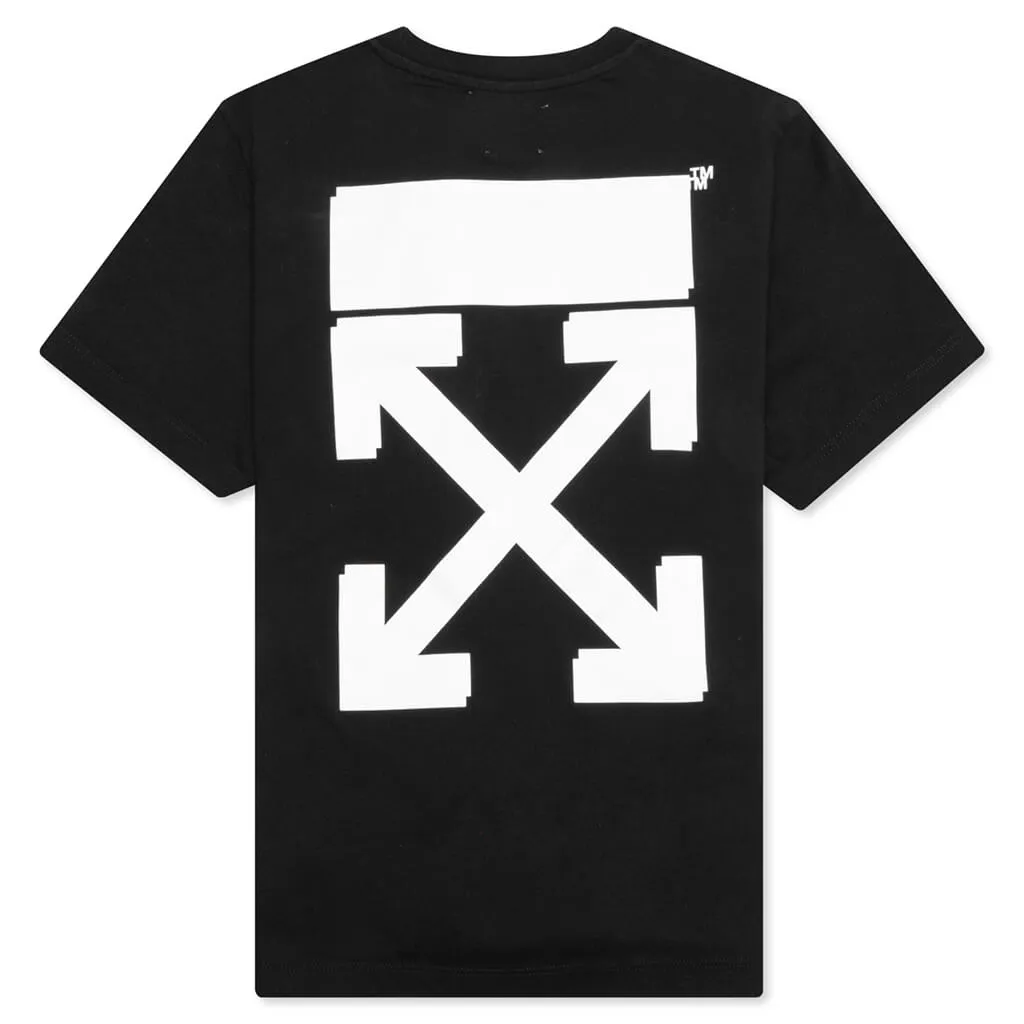 Kids Rubber Arrow S/S Tee - Black/White