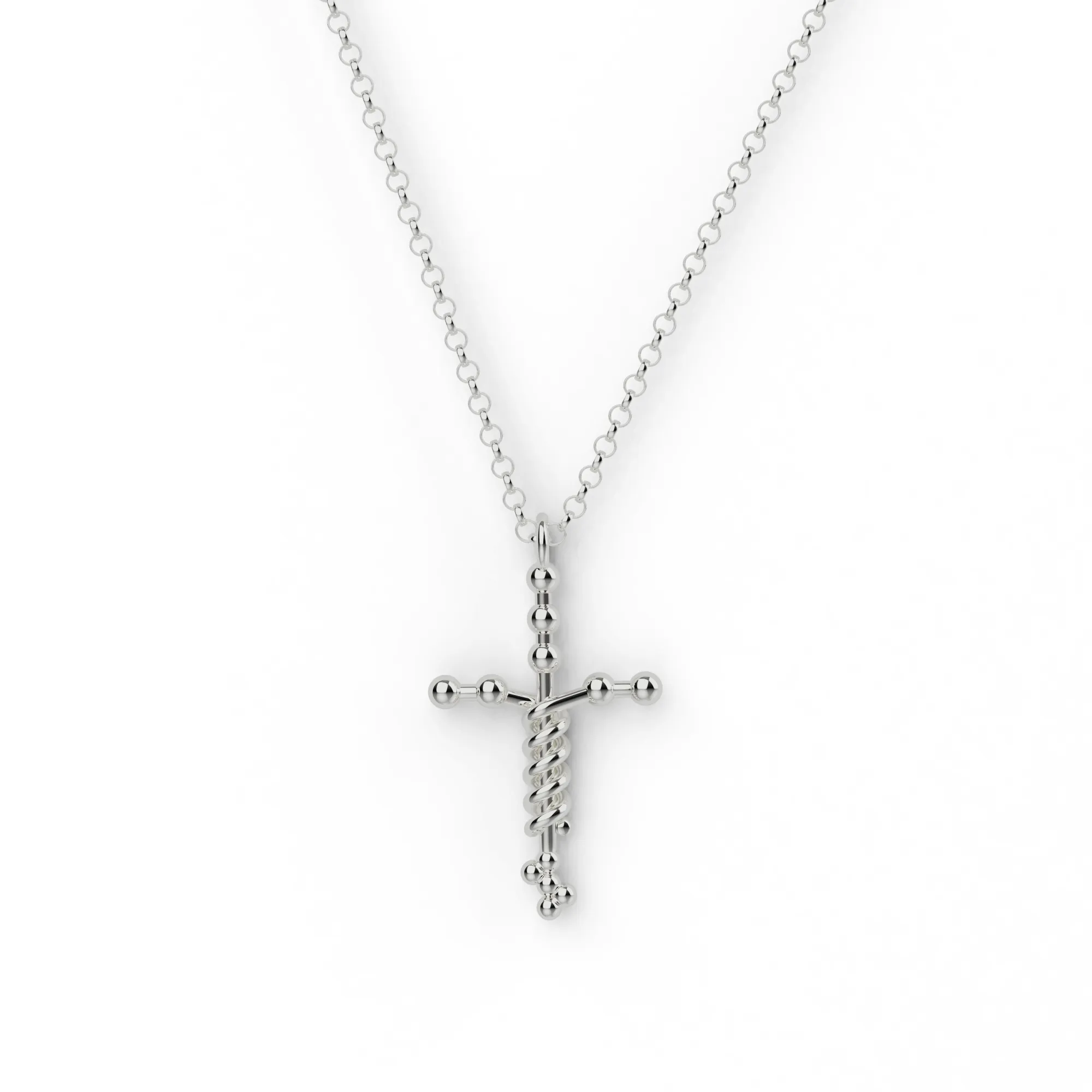 laminin necklace | silver