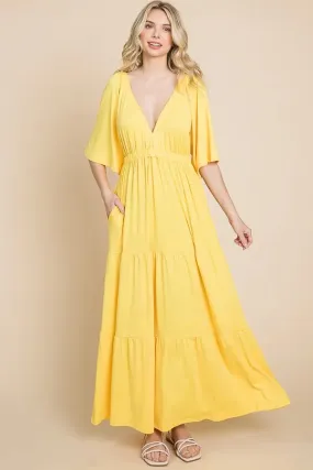 Lemon Easy Does It Maxi Sundress