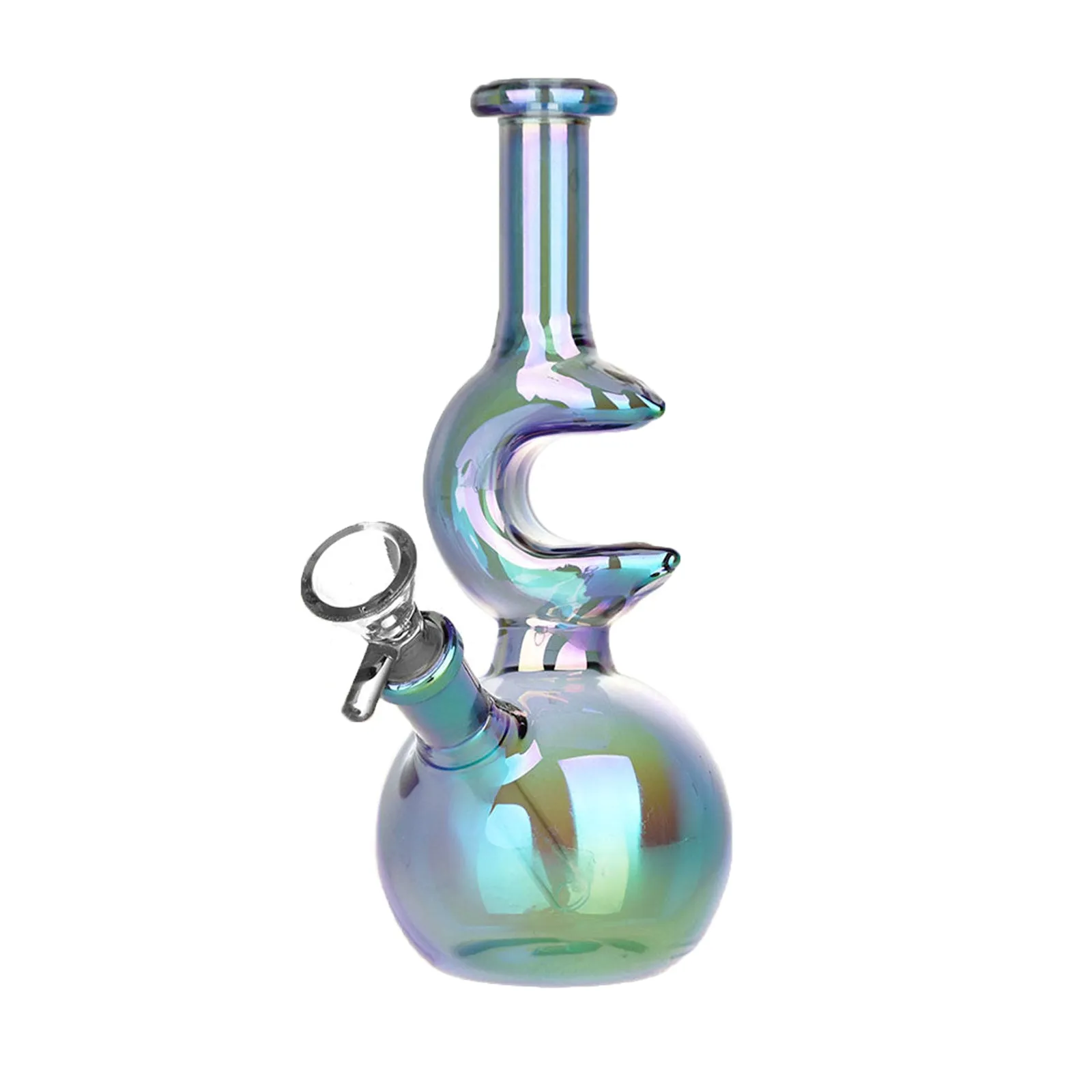 Lunar Glow Electroplated Bubble Bong