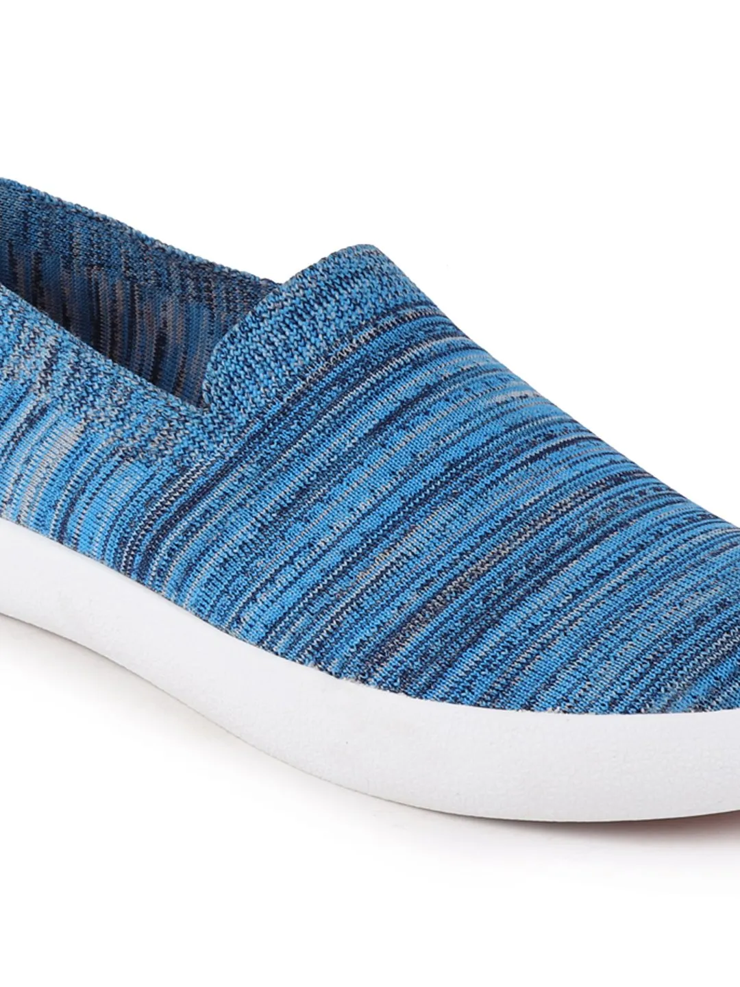 Men Sky Blue Casual Slip-On Shoes