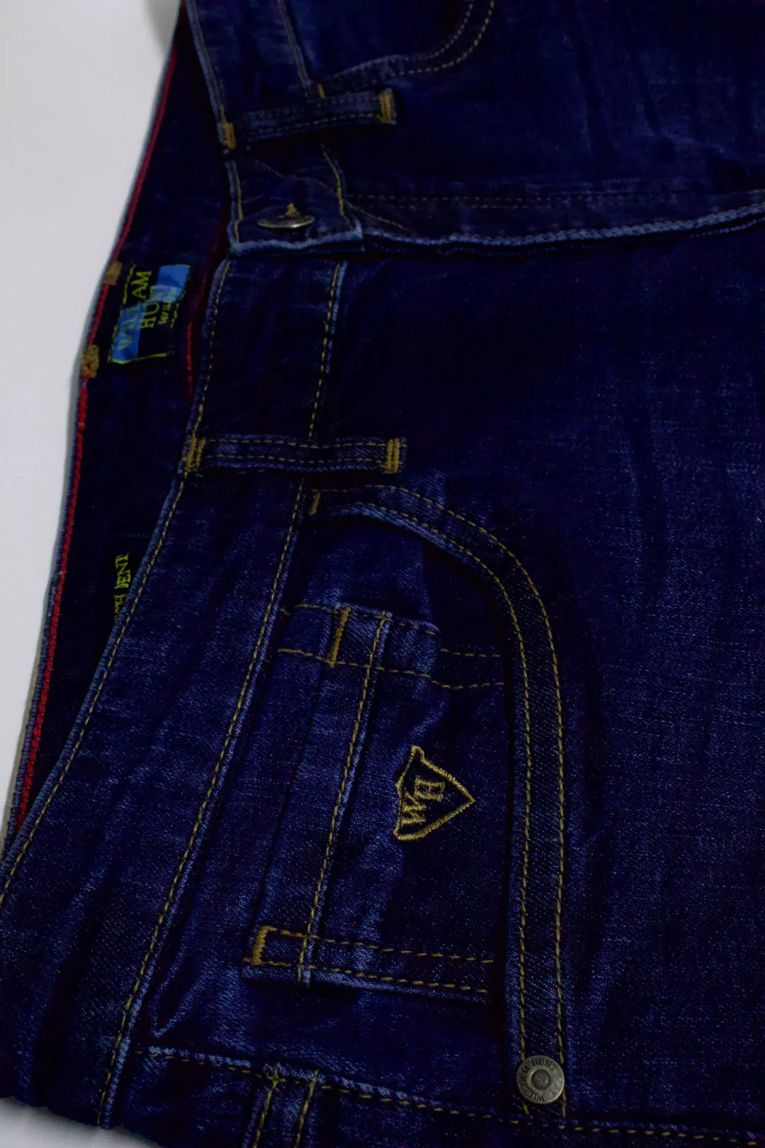 Mid Wash Dark Jeans