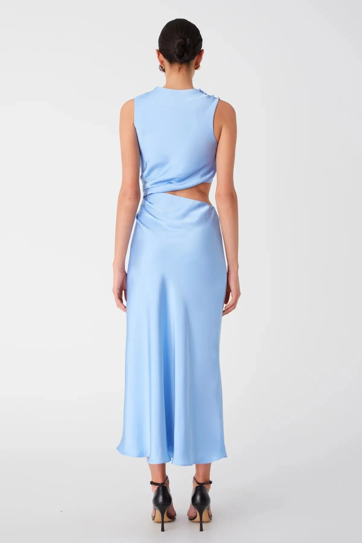 Misha Amadeus Midi Dress - Hydrangea Blue