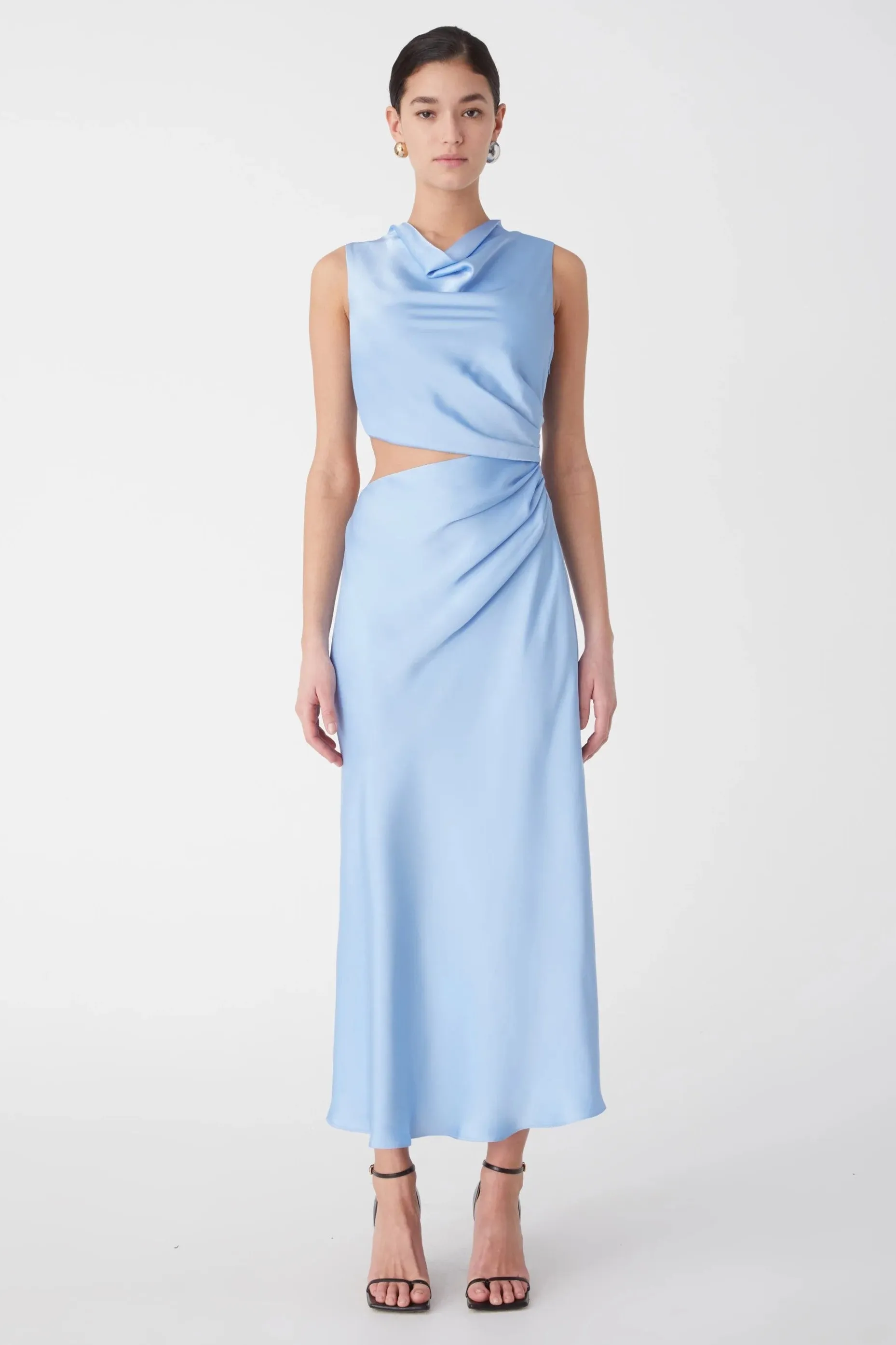 Misha Amadeus Midi Dress - Hydrangea Blue