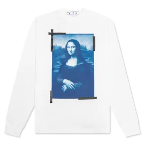 Mona Lisa Skate L/S Tee - White/Blue