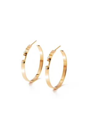 Monday Morning Mood Hoop Earrings