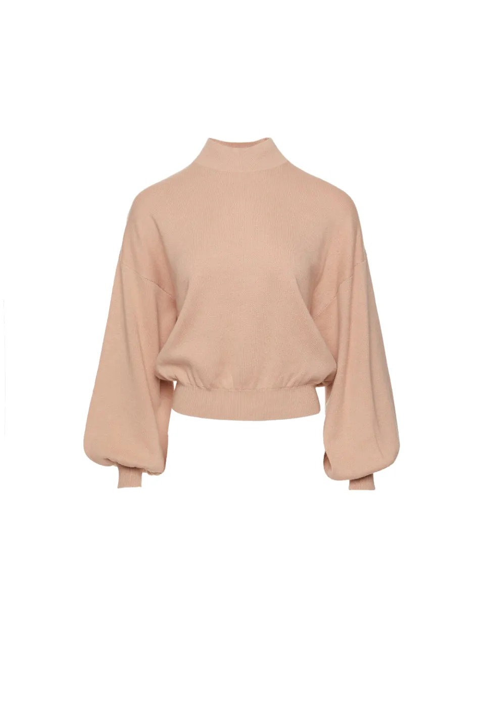 Motivation Sand Cotton Fine Knit Boxy Jumper