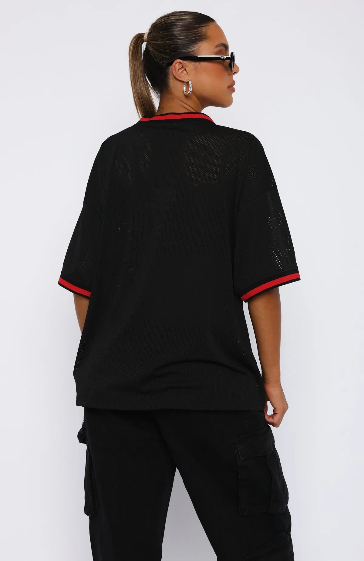 Moves To Make Oversized Sports Tee Black