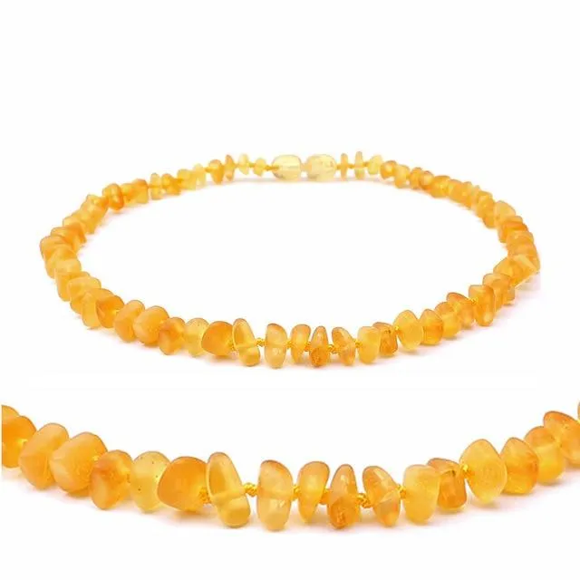 Natural Baltic Amber Stone Beaded Necklace Accessory