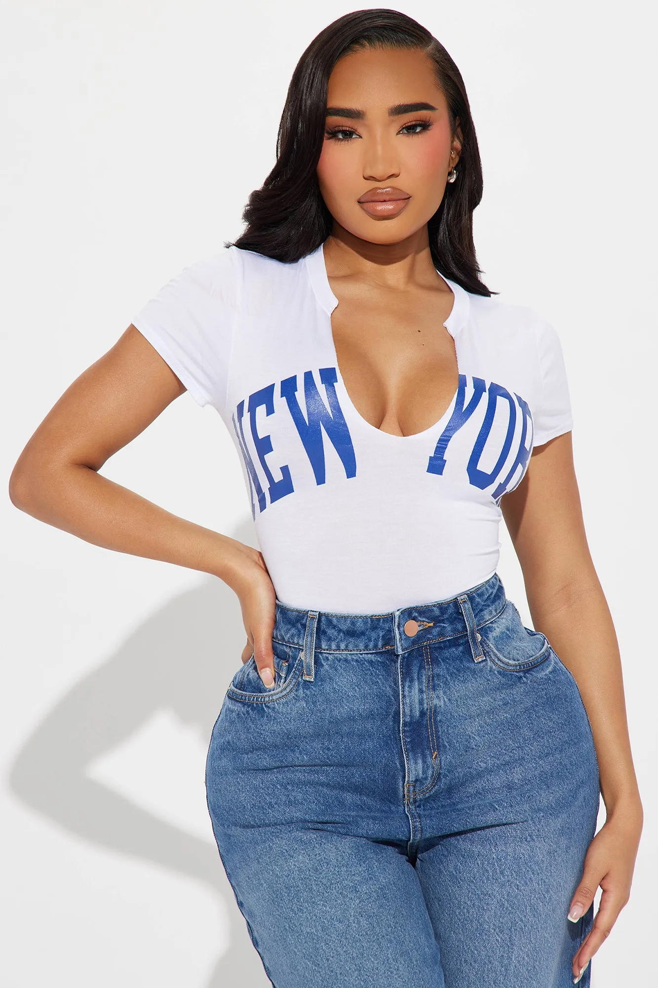 New York Bodysuit - White