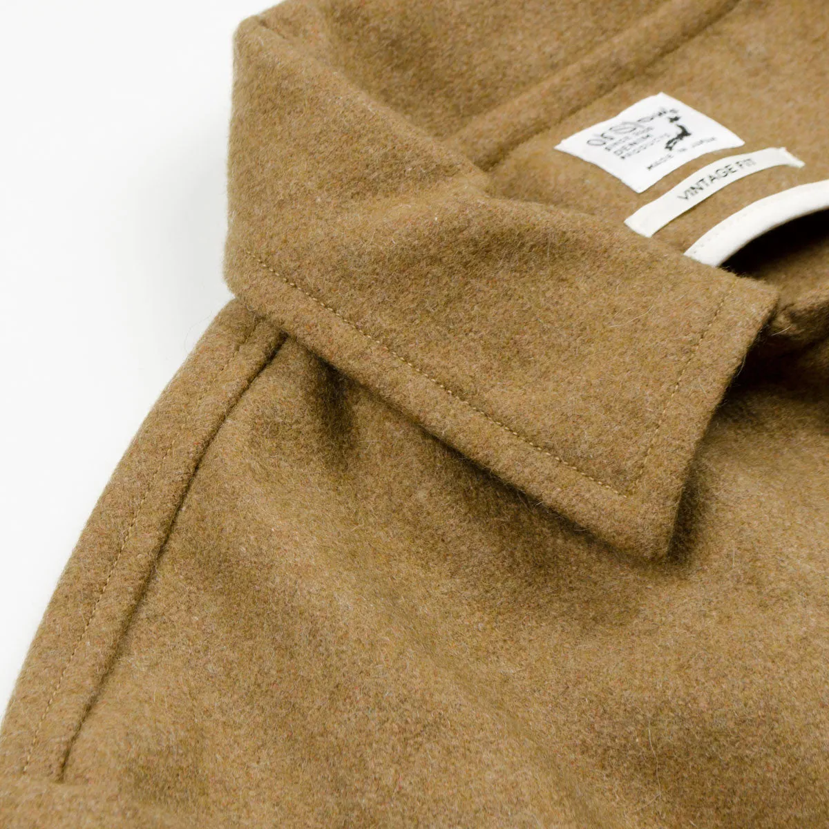 orSlow - Prisoner Melton Wool Coat - Beige