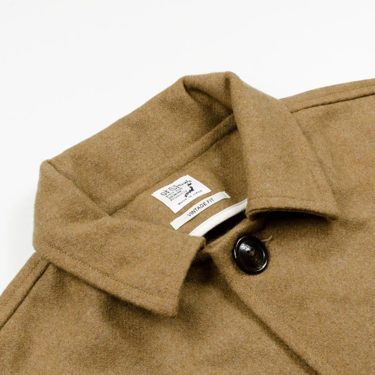 orSlow - Prisoner Melton Wool Coat - Beige