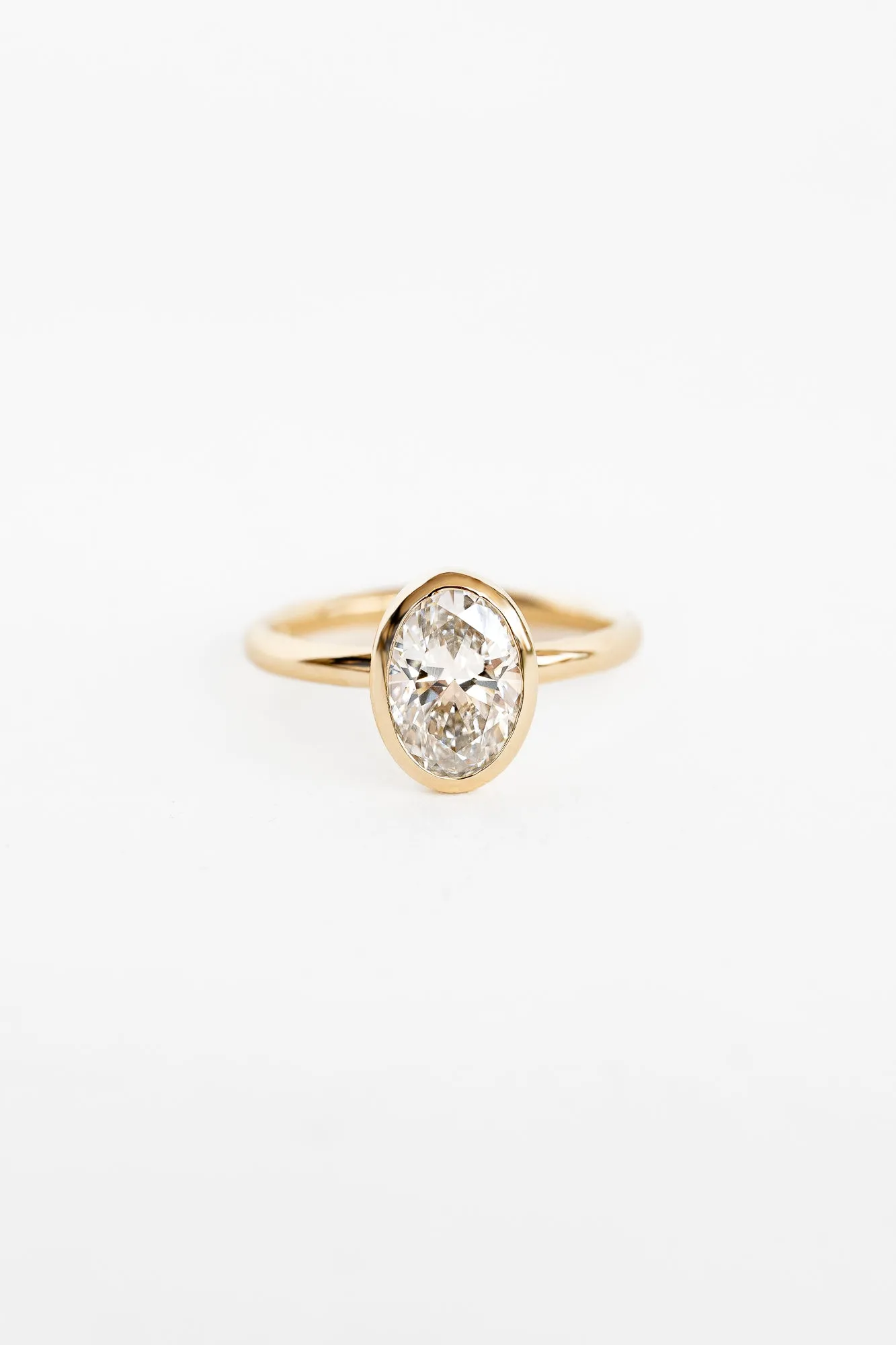 Oval Aura Ring with 1.89ct Lab Diamond