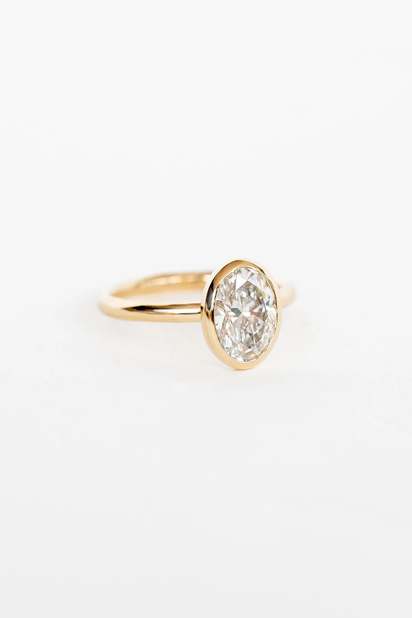 Oval Aura Ring with 1.89ct Lab Diamond