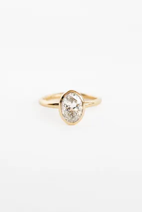 Oval Aura Ring with 1.89ct Lab Diamond